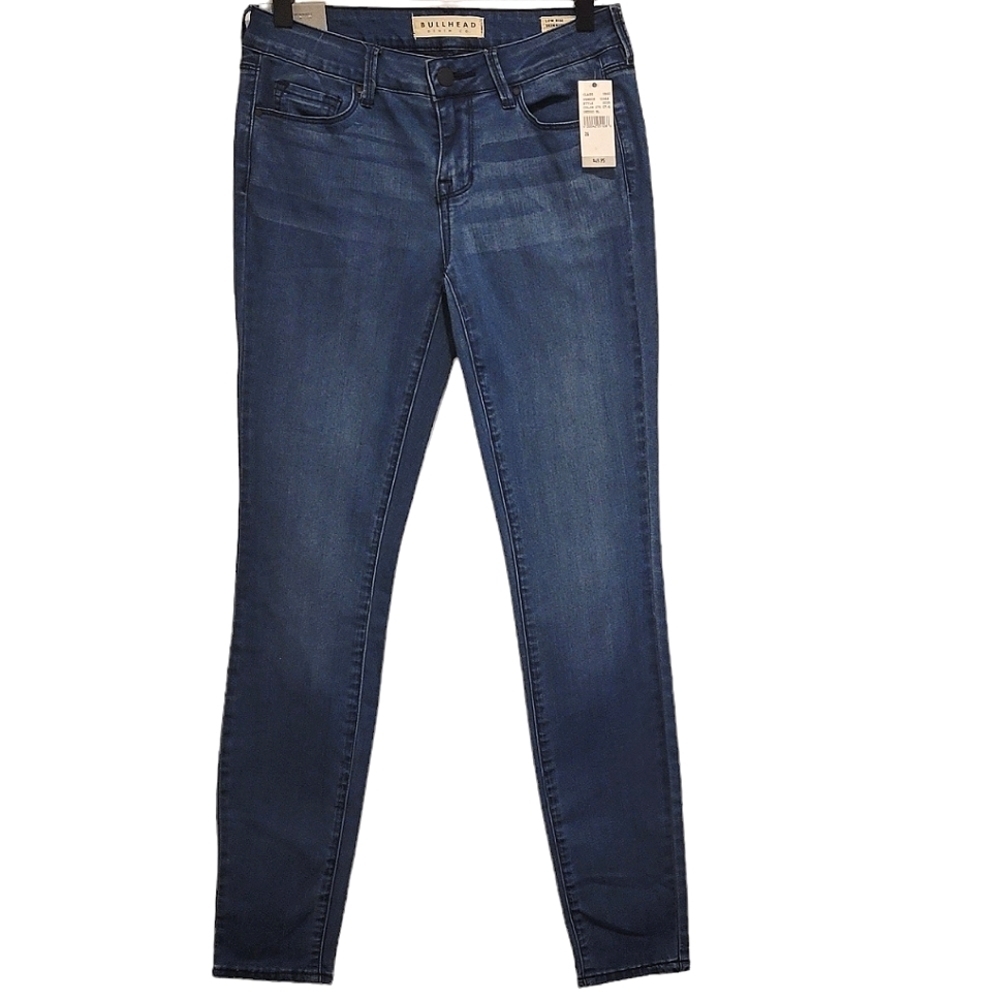 Boy's Bullhead Denim Low Rise Skinny Jeans Indigo Blue Waist 26 Skinniest Pants